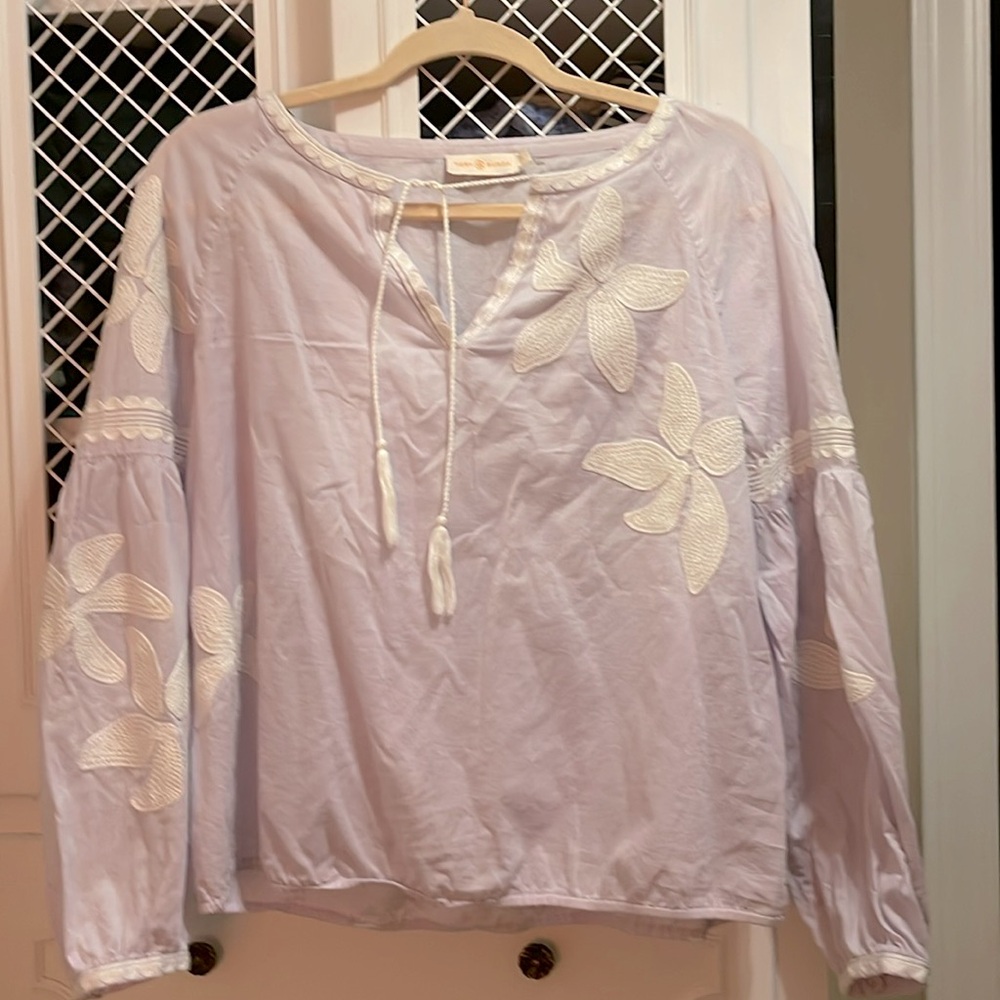 Tory Burch long sleeve summer top.